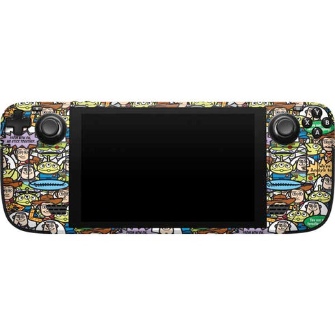Disney Toy Story Characters Collage Pattern Steam Deck Handheld Gaming Computer Skin